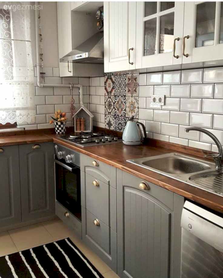 Gri Mutfak Dolabı Modelleri ve Renkleri 10 beyaz gri mutfak dolabı