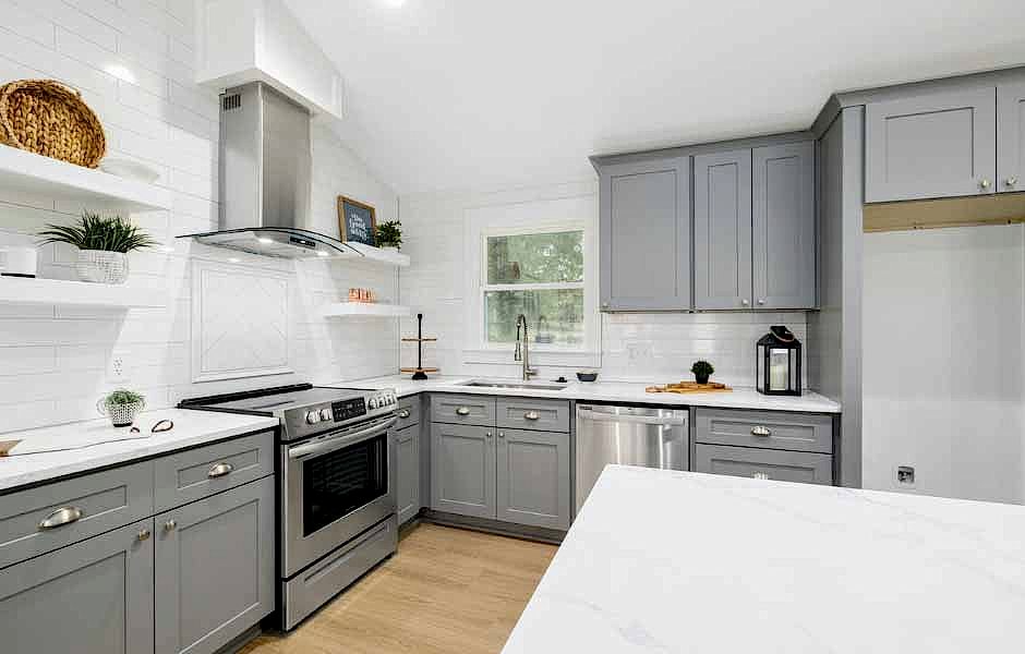 Gri Mutfak Dolabı Modelleri ve Renkleri 1 Mutfak Dolabı Renkleri - Gri Dolaplar