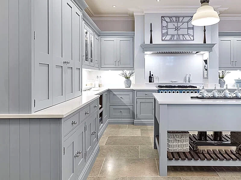 Gri Mutfak Dolabı Modelleri ve Renkleri 27 Mat Gri Mutfak Dolabı